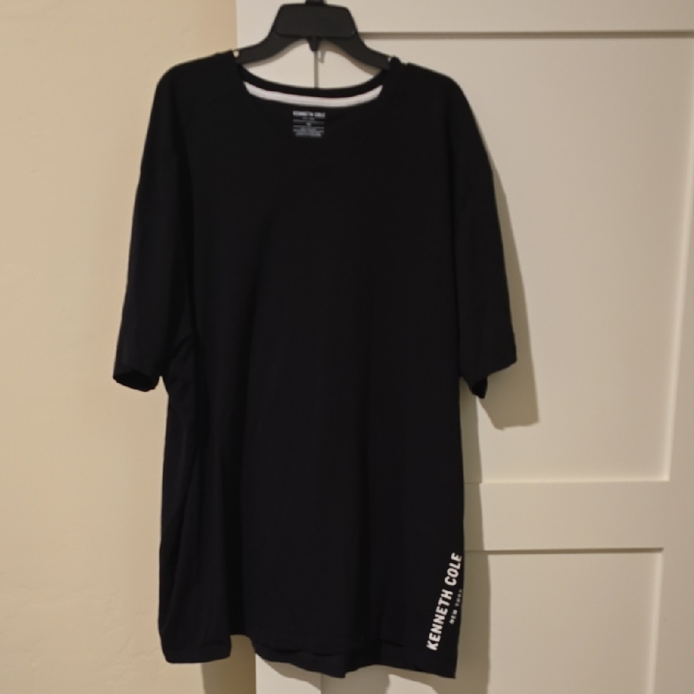 Kenneth Cole Black Short Sleeve Tee Casual Fit
